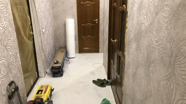 Укладка ламината до начала работ Укладка ламината до начала работ
